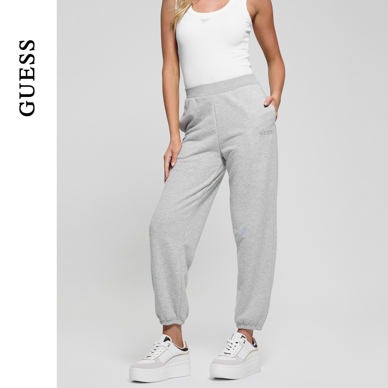 GUESS百搭运动休闲束脚长裤