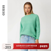 GUESS女士慵懒风休闲纯色套头毛针织衫 W4BR0OZ3LG0