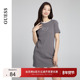 GUESS 女士撞色简约百搭圆领印花连衣裙 W4PK1UK2Q40