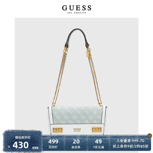 DA787019 GUESS女士时尚 百搭字母LOGO链条印花斜跨包