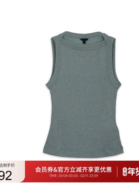 GUESS25年新款早秋女士圆领无袖针织内搭外穿背心-W5RP16KCNH2