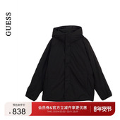 简约口袋外套连帽夹克羽绒服 GUESS25年新款 秋冬男士 MP4W5892