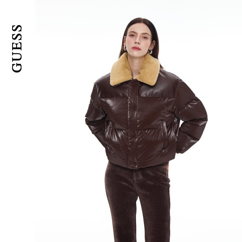 GUESS美拉德短款保暖羽绒服