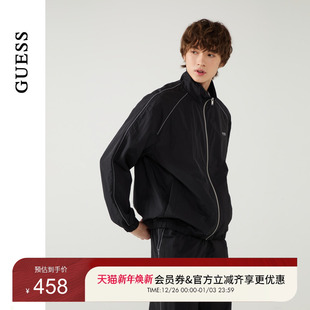 GUESS男士 MP2W9881 日常百搭简约运动休闲立领外套