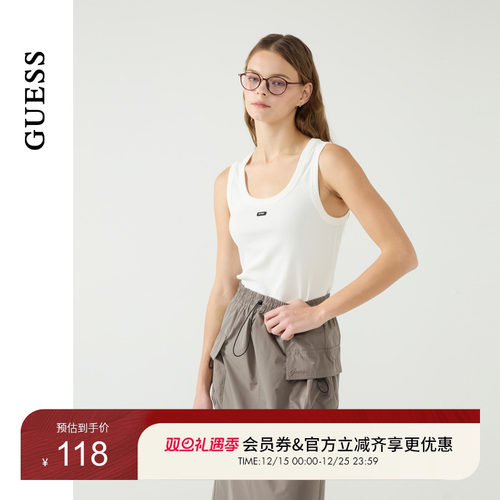 GUESS简约百搭打底针织背心