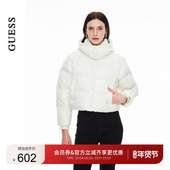 简约可拆卸袖 GUESS 秀智明星同款 两穿绗缝连帽羽绒服