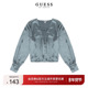 GUESS夏新款 W2RH16WECV0 甜美衬衣别致复古上衣 女士系带长袖 衬衫