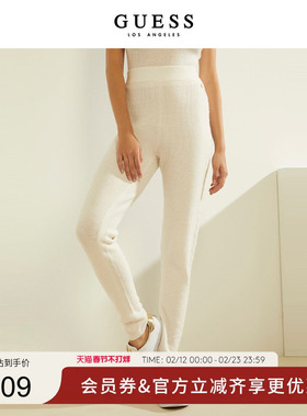 GUESS女士纯色微弹休闲打底裤-W1BR08Z2QA0