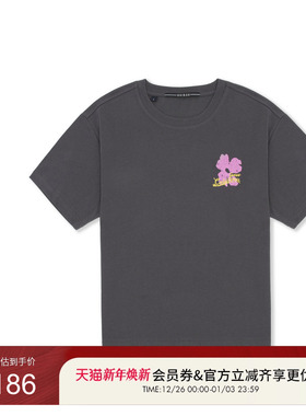 GUESS25年新款夏季女士潮流创意印花百搭圆领短袖T恤-OP2K5418