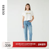 GUESS女士日常百搭铅笔水洗牛仔长裤 W5PA2YD51V0