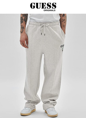 GUESS Originals 新款情侣款经典刺绣LOGO休闲裤-M3GB09K9YH1
