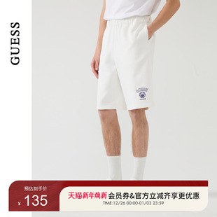GUESS男女同款 MP2K9142 简约百搭运动舒适休闲短裤