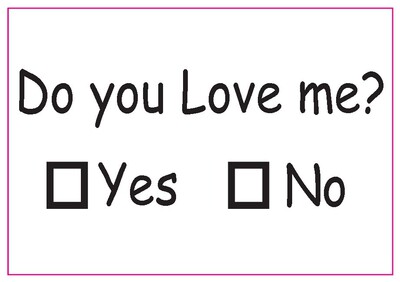 创意情人节礼物你爱我吗选择题磁贴冰箱贴836送男女朋友创意