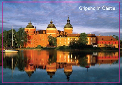 卡通欧洲城堡系列瑞典格里普斯科尔摩创意家居磁贴5408个性创意