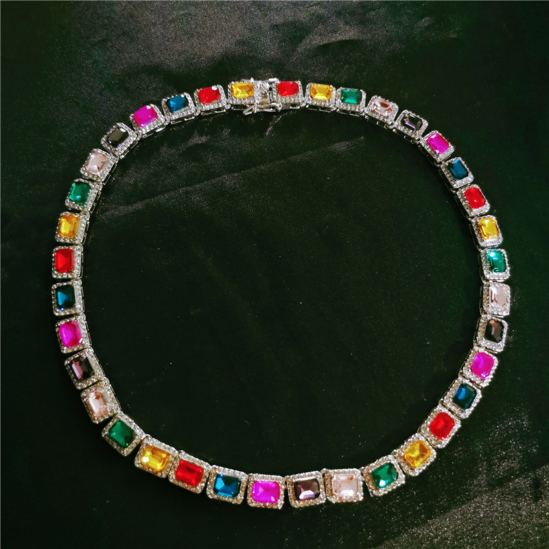 alwaysme彩色锆石冰糖链