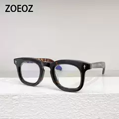 Jmm Devauxi Thick Frame Large Frame Square Retro Myopia Glasses Frame Men and Women Trendy Plate Learning Frames