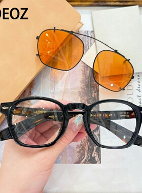 ZEPHIRIN 47带夹片两用方形近视眼镜框板材太阳眼镜复古墨镜