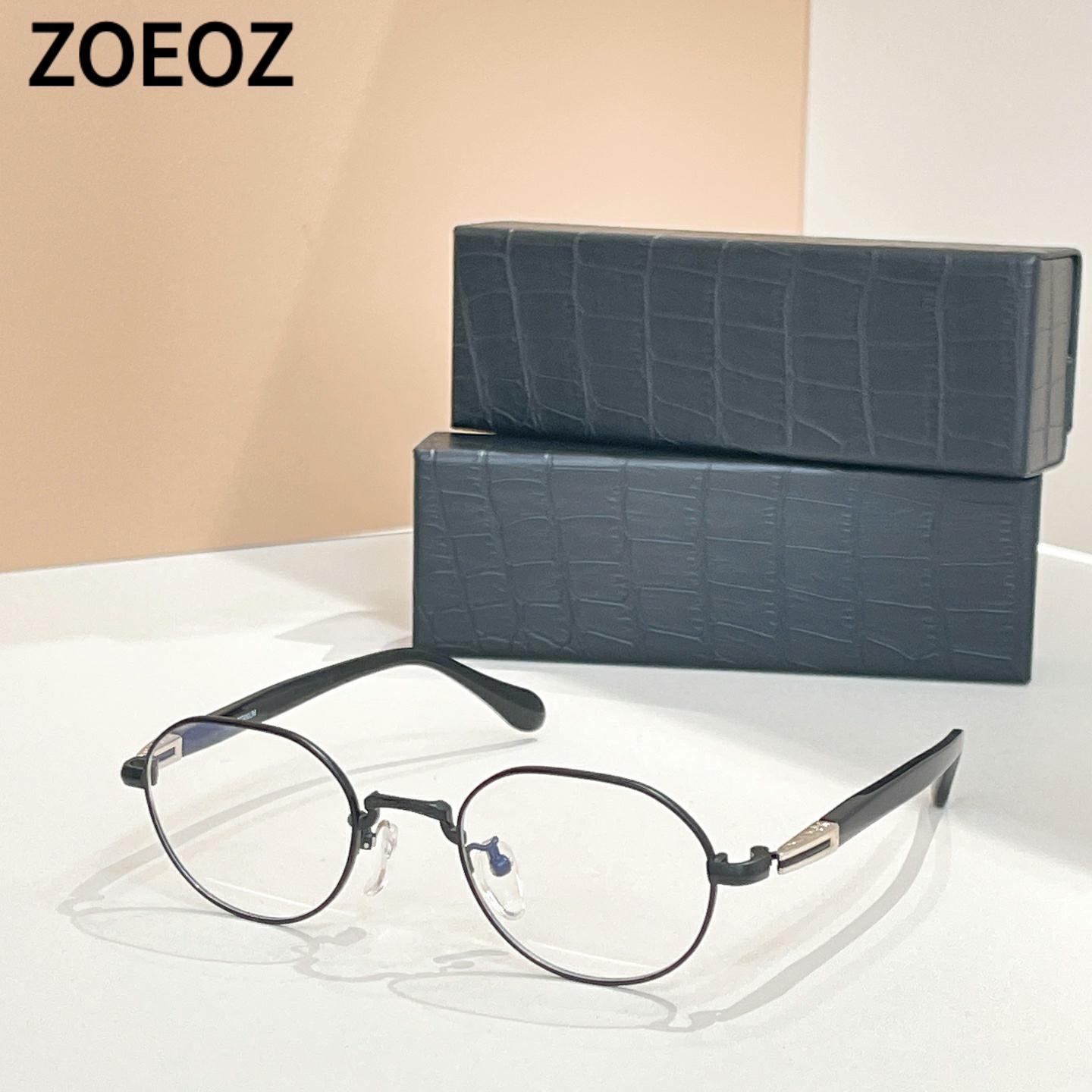 日本设计师款KS-139复古金属框圆形眼镜框男潮款近视中小脸型镜框