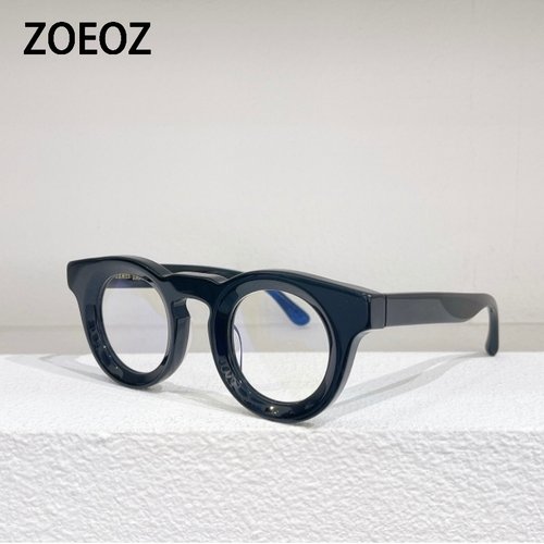 JAMES TART 242 复古粗框圆形平光眼镜框板材男女款近视大脸镜架