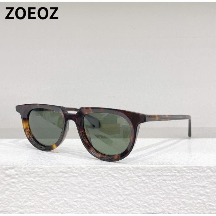 THEO Mille85 设计师款复古椭圆形太阳眼镜板材男女潮款彩色墨镜