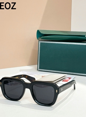 jmm HOPPER复古粗框个性长方形男女士墨镜醋酸纤维防晒太阳眼镜