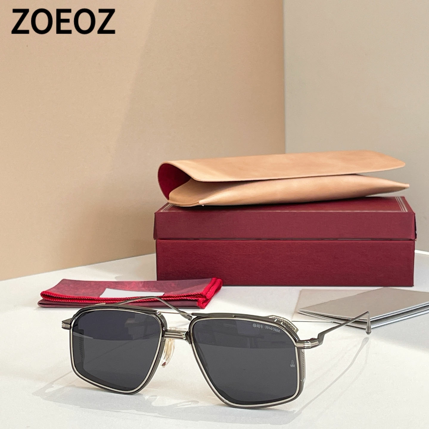 jmm JAGGER复古质感金属不规则飞行员式太阳眼镜男女款个性墨镜