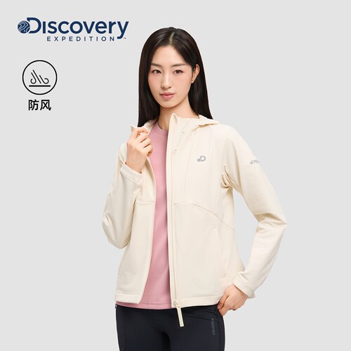 Discovery探索户外运动防风软壳外套女士26秋冬新品SSC2