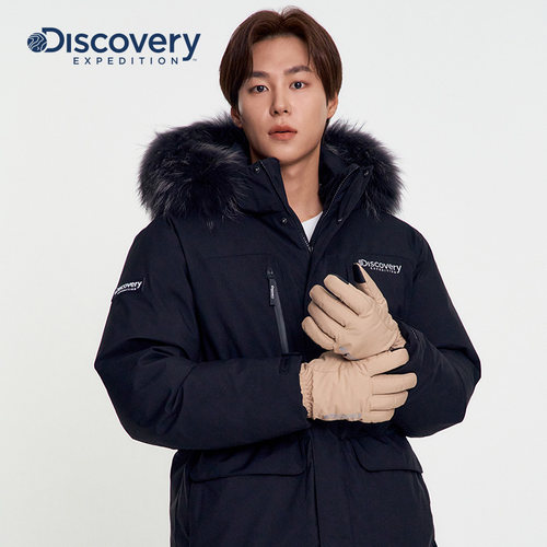 Discovery探索秋冬户外运动时尚休闲保暖耐磨可触屏手套