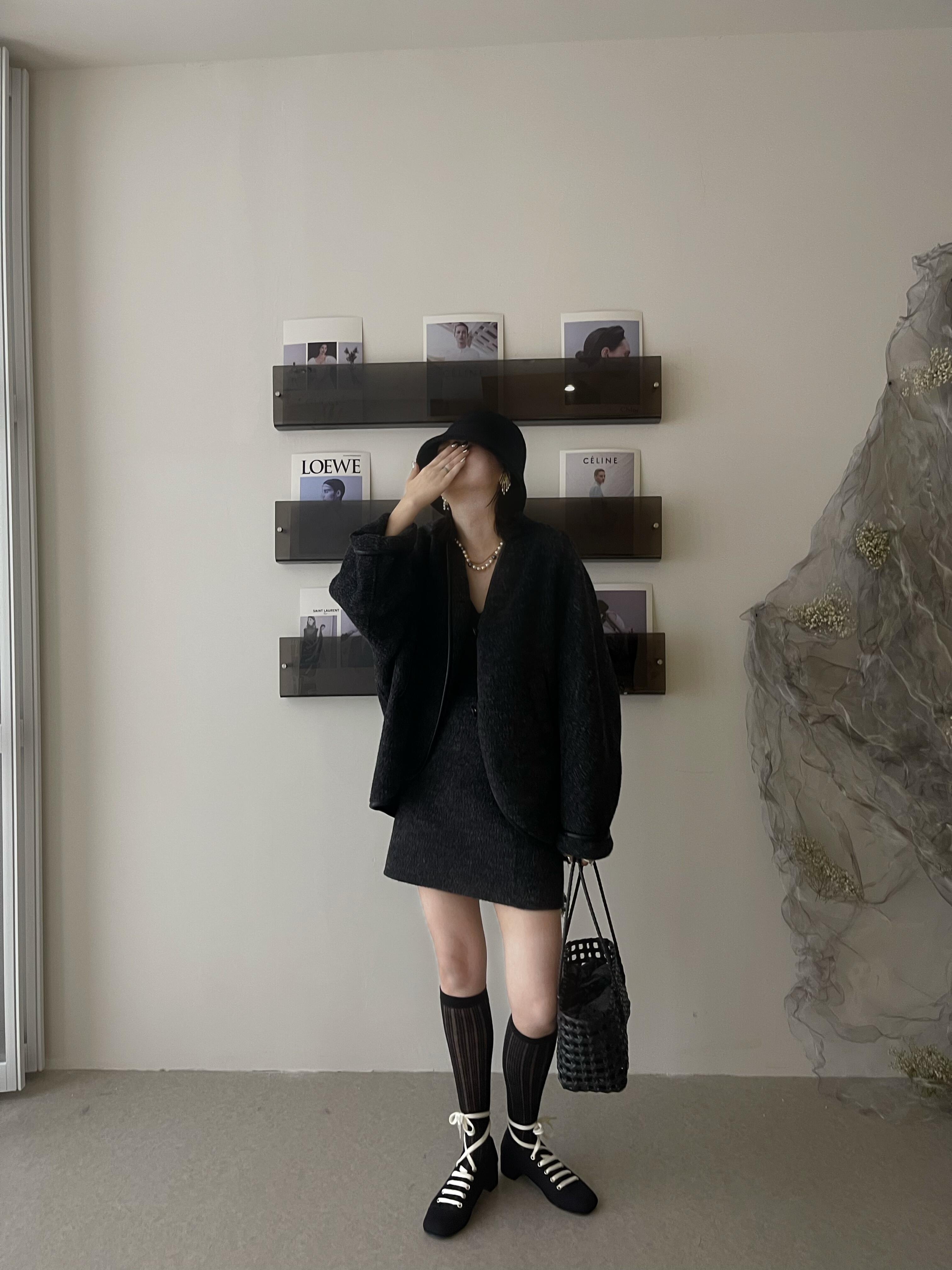 韩版宽松慵懒风V领西装外套