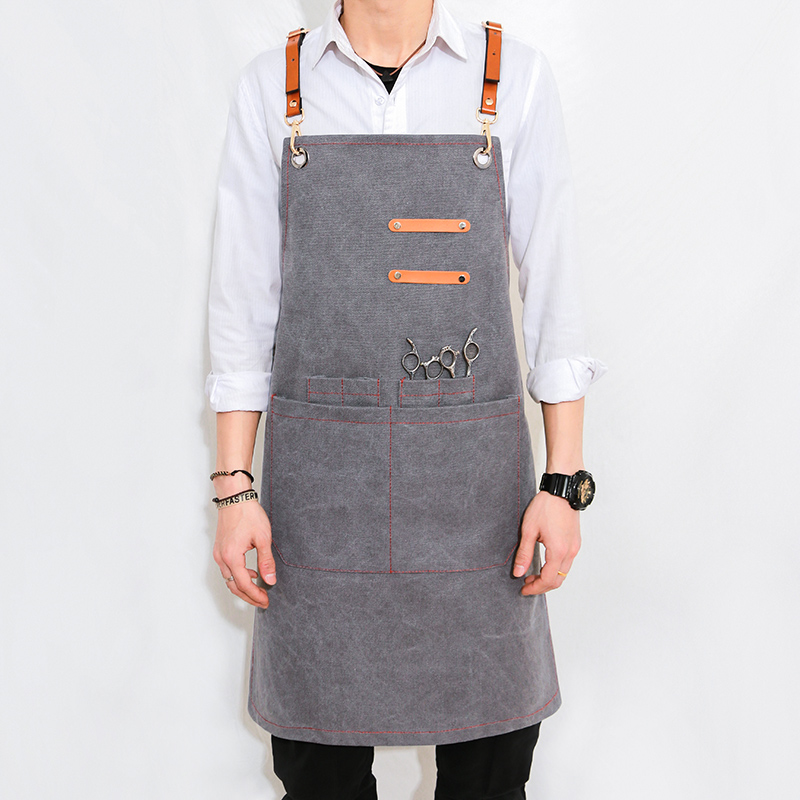 发型师奶茶店餐厅酒吧工作服围裙