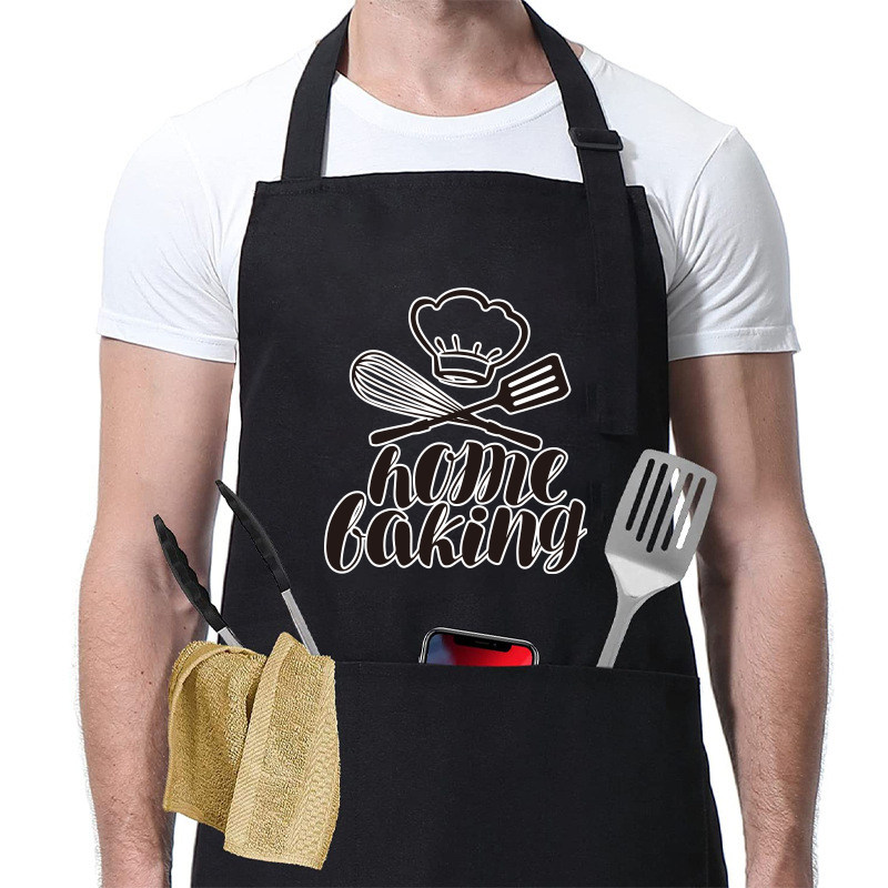 情侣可爱厨房防污围裙定制logo韩版时尚成人围腰定做印字广告包邮