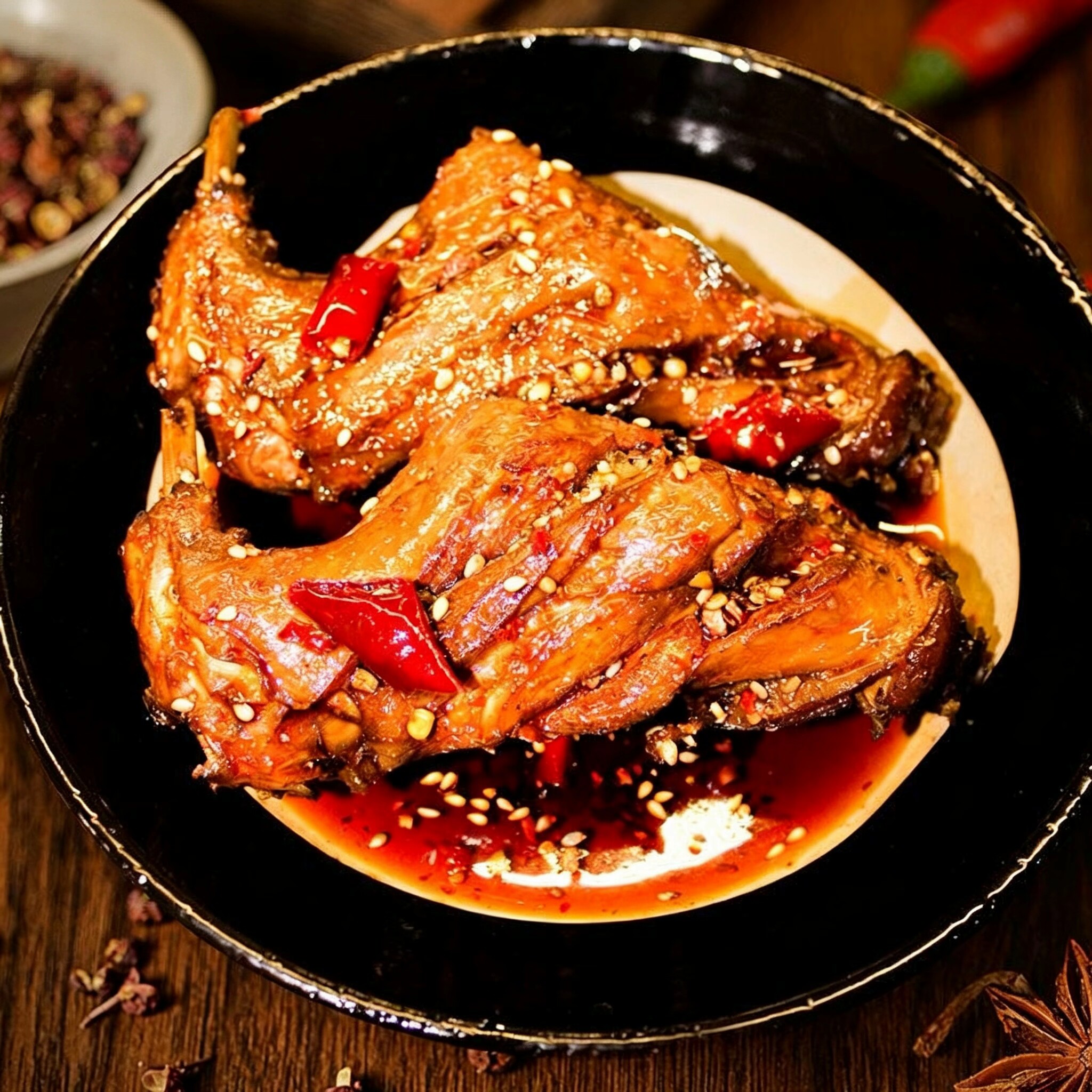 香辣兔腿四川特产麻辣兔肉手撕冷吃兔成都特色小吃网红零食