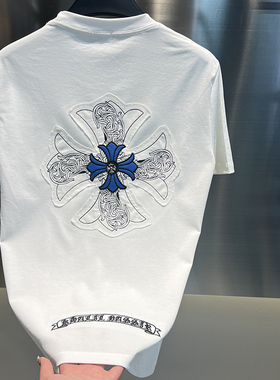 2025春夏新款男装时尚潮流圆领高品质轻奢百搭半袖休闲男士短袖