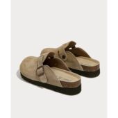 博肯半拖鞋 真皮勃肯鞋 厚底拖鞋 女外穿男女同款 子女2025新款 爆款