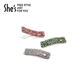 shes茜子耀我宣言轻奢璀璨工艺水晶BB夹刘海边夹侧夹发夹发饰头饰