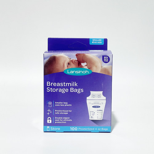 兰思诺母乳储奶袋保鲜存奶袋120ml一次性直筒袋 100个/盒 50个/盒