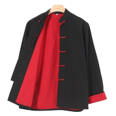 唐装 居士服 青年长袖 中国风男士 外套中式 春秋棉麻汉服民族风衫 包邮