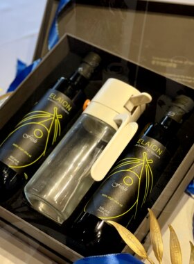 [新品礼盒赠喷壶]伊莱恩黑标特级初榨橄榄油