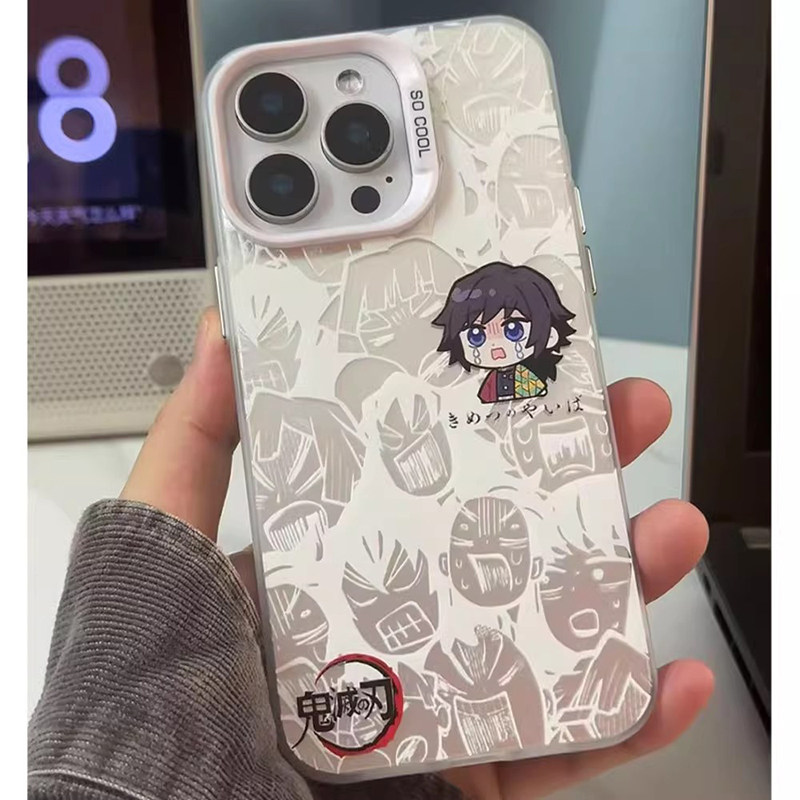 适用于小米17promax手机壳xiaomi镭射鬼灭之刃Q版15sPro新款彩银壳mi炭治郎14动漫二次元周边13男女防摔套软