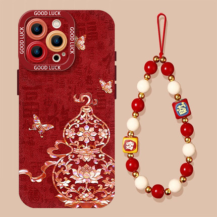 适用于OPPOreno15pro手机壳reno14好运葫芦13新款硅胶12马年11新年过年小众高级10pro+本命年9全包8套7带挂绳