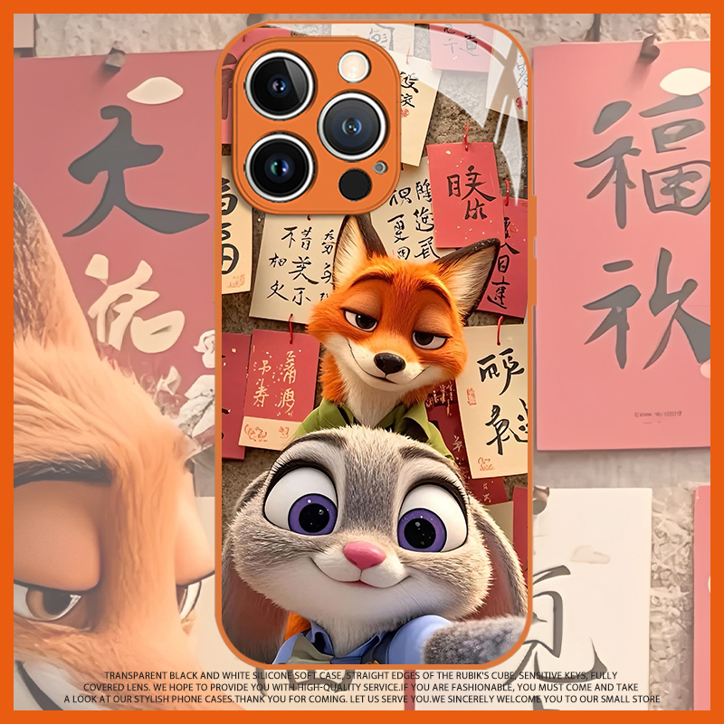 书法尼克朱迪手机壳卡通