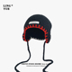 日系简约百搭针织包头帽子女秋冬季 防风护耳套头帽绑带毛线帽韩系