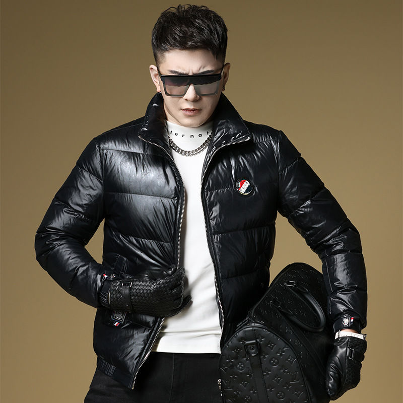 欧洲站男士羽绒服短款外套