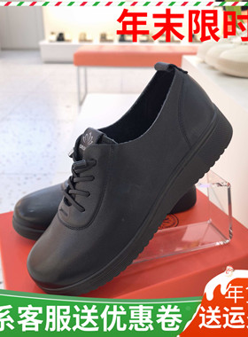 香香莉女鞋2025秋季新款82693平底牛皮妈妈单鞋休闲鞋百搭运动鞋
