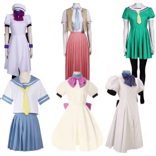 寒蝉鸣泣之时cos服龙宫礼奈cosplay日本动漫连衣裙水手服扮演服