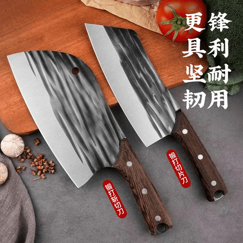 阳江菜刀家用锻打超快锋利切菜刀