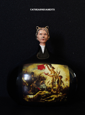 艺术家创意猫人摆件装饰