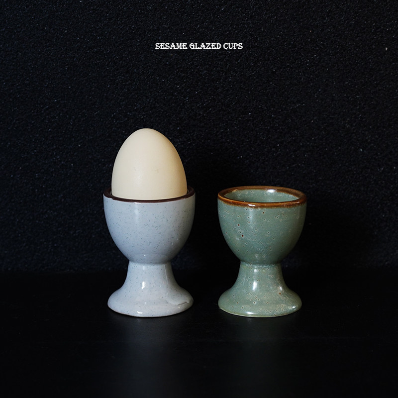 出口日式复古做旧窑变釉陶瓷鸡蛋盅鸡蛋杯早餐蛋托高脚烈酒杯茶杯,餐饮具,白酒杯,淘宝优惠券,粉丝福利购,淘宝优惠卷