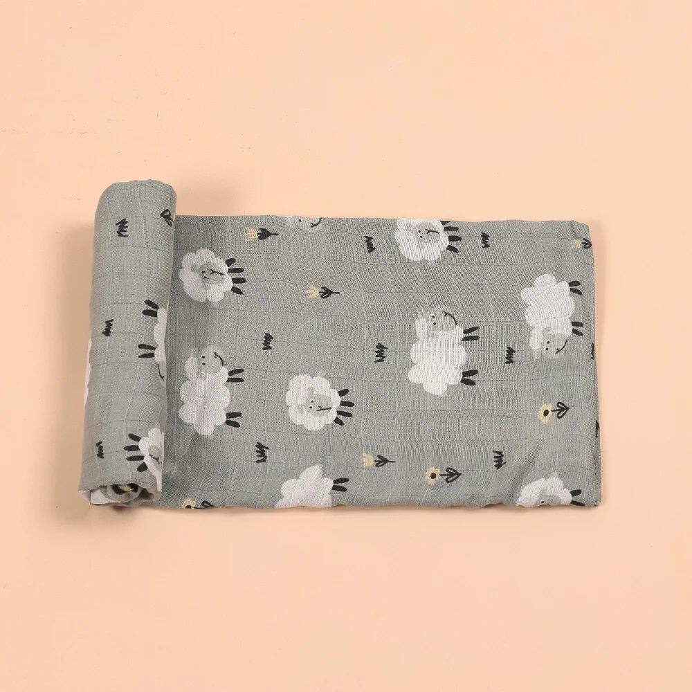 HAPPYFLUTE  담요 신생 대나무를 위한 모슬린 싸개