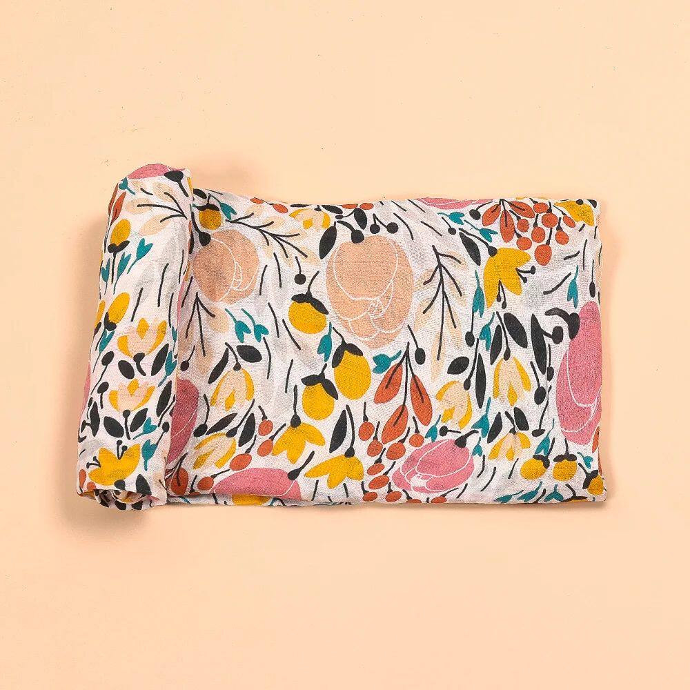 HAPPYFLUTE  담요 신생 대나무를 위한 모슬린 싸개